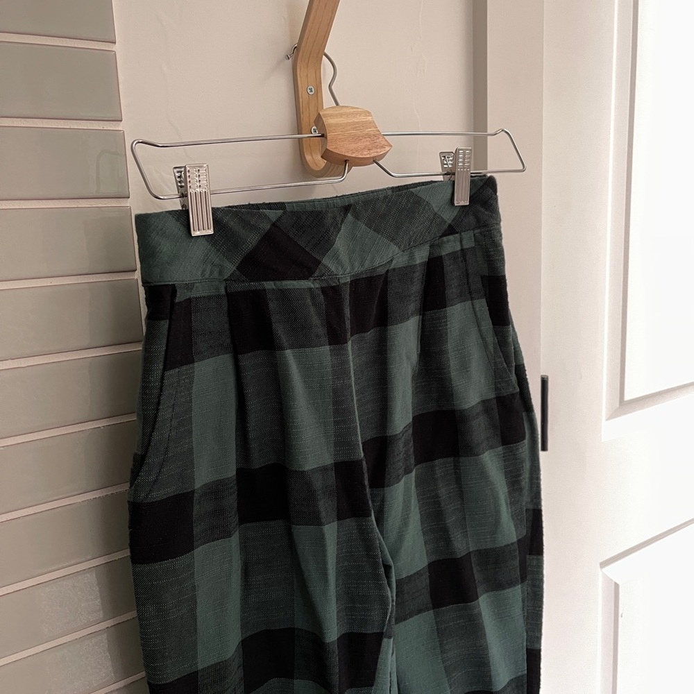 Free People cropped gingham pants